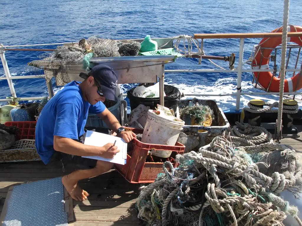 Nick collecting data 