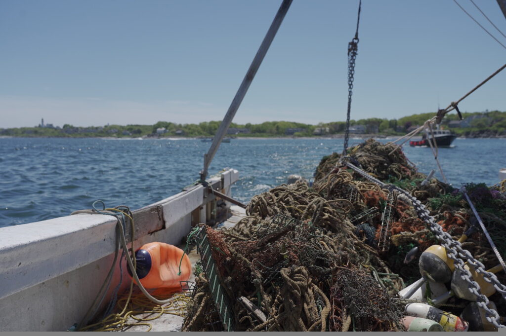Fishing gear on a boat