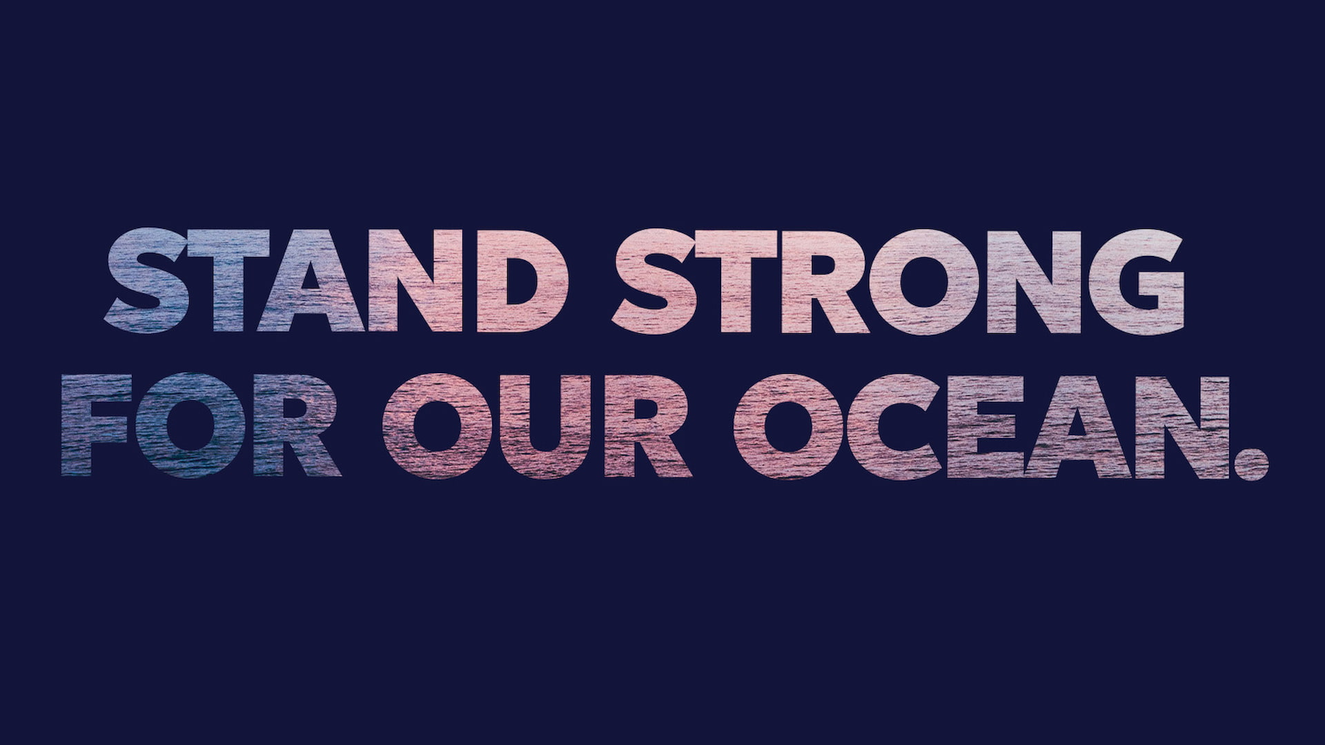 Stand Strong Election Ocean Graphic