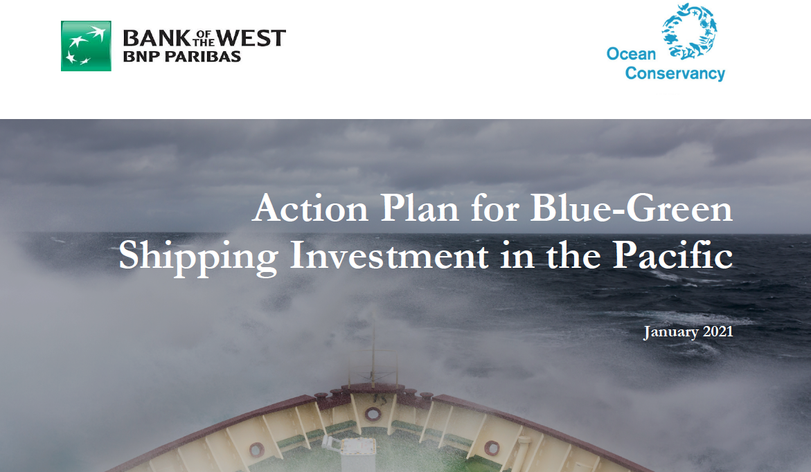 Action Plan for Blue-Green Shipping Investment in the Pacific report cover