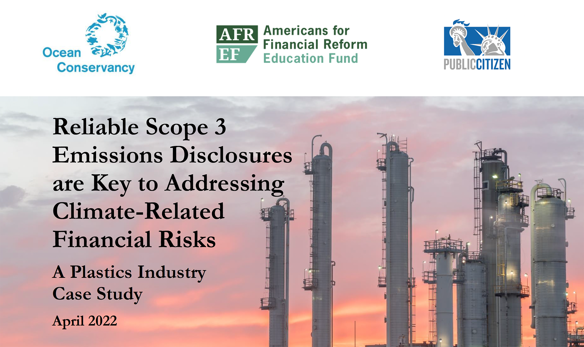 Reliable Scope 3 Emissions Disclosures are Key to Addressing Climate-Related Financial Risks report cover