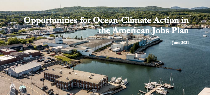 Opportunities for Ocean-Climate Action in the American Jobs Plan report cover
